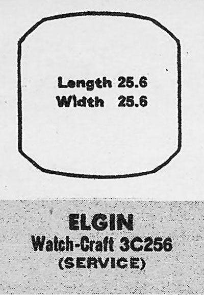 ELGIN - Tonneau w/Cut Corners 25.6mm x 25.6mm