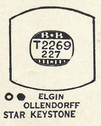 ELGIN - Tonneau 22.6mm x 22.7mm
