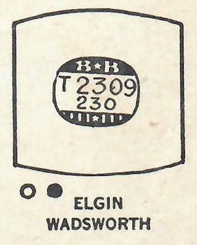 ELGIN - Tonneau 23.0mm x 23.0mm