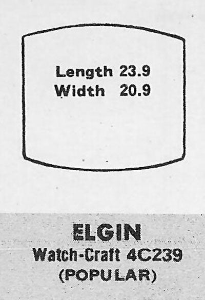 ELGIN - Tonneau 23.9mm x 20.9mm