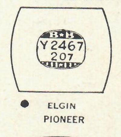 ELGIN - Tonneau 24.6mm x 20.7mm