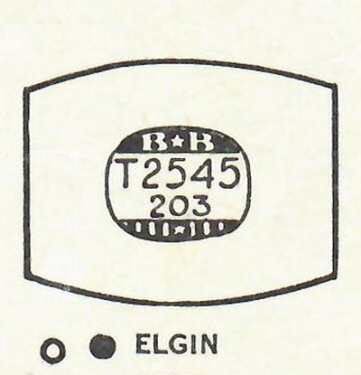 ELGIN - Tonneau 25.4mm x 20.3mm