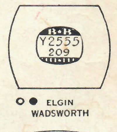 ELGIN - Tonneau 25.5mm x 20.9mm