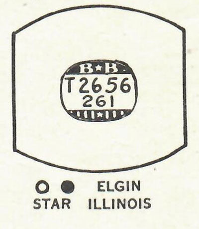 ELGIN & ILLINOIS - Tonneau 26.5mm x 26.1mm DUREX
