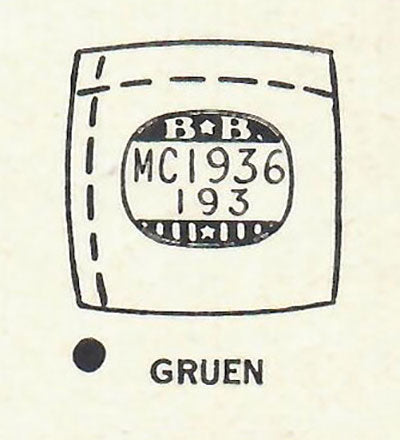 GRUEN - Cushion 19.3mm x 19.3mm