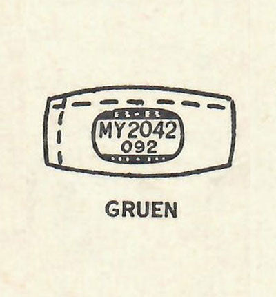 GRUEN : 520/355 - Cushion 20.4mm x 9.2mm