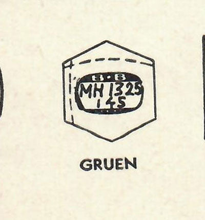 GRUEN : MULTIPLE MODELS - Hexagon 13.2mm x 14.5mm
