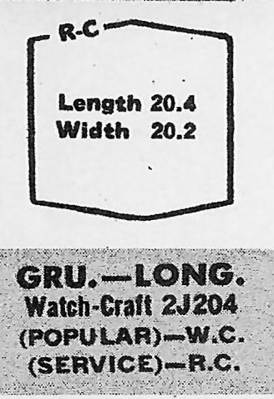 GRUEN : 700/199 & LONGINES - Hexagon 20.4mm x 20.2mm