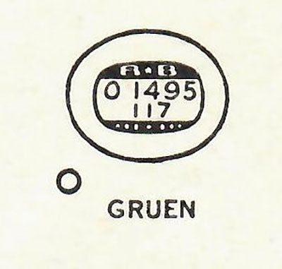 GRUEN - Oval 14.9mm x 11.7mm