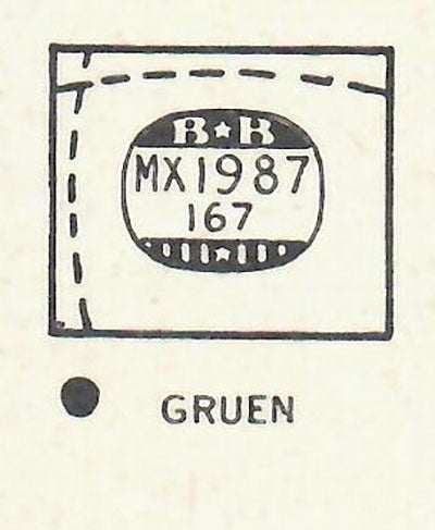 GRUEN : VERITHIN-DEACONESS (AND OTHERS) - Rectangle 19.8mm x 16.7mm DUREX & ROCK-CRAFT