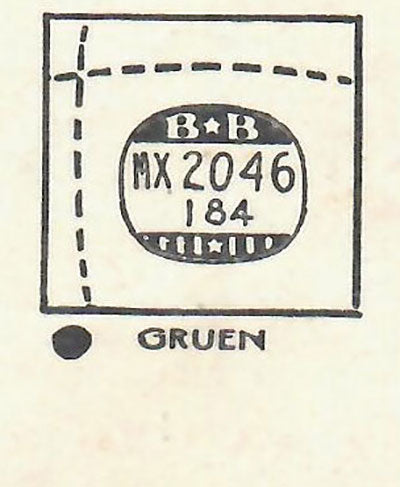 GRUEN : VERITHIN-COMET (AND OTHERS) - Rectangle 20.4mm x 18.4mm