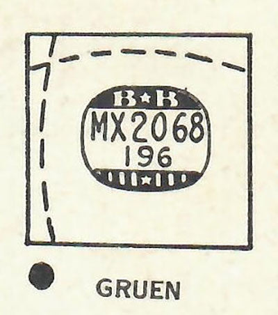 GRUEN : VERITHIN-CHAMPION (AND OTHERS) - Rectangle 20.6mm x 19.6mm
