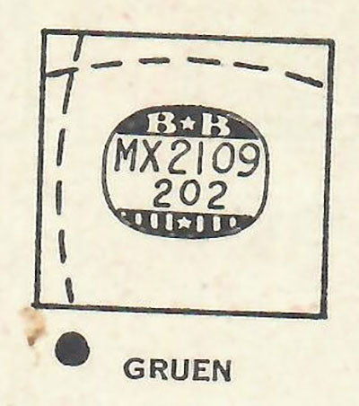 GRUEN : NOMAD (AND OTHERS) - Rectangle 21.0mm x 20.2mm