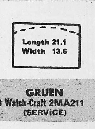 GRUEN : 311/273 & 400/273 - Rectangle 21.1mm x 13.6mm