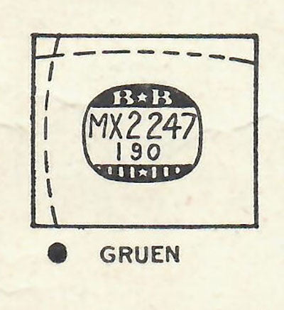 GRUEN : CURVEX-EXECUTIVE & 556/440 - Rectangle 22.4mm x 19.0mm