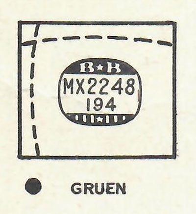 GRUEN : VERITHIN-CAMARGO (AND OTHERS) - Rectangle 22.4mm x 19.4mm DUREX