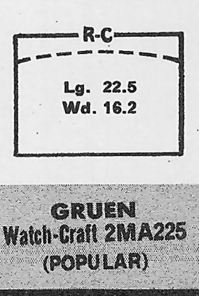 GRUEN : 355/369 - Rectangle 22.5mm x 16.1mm