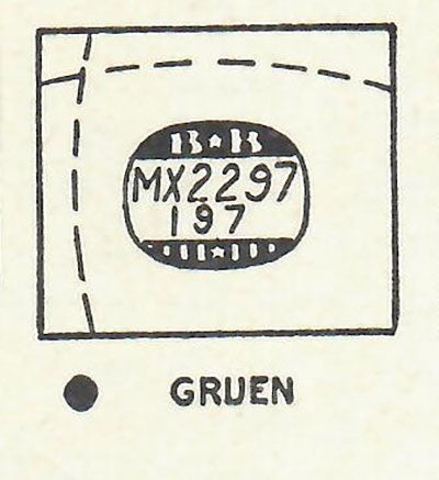 GRUEN : CURVEX-CAMARGO (AND OTHERS) - Rectangle 22.9mm x 19.7mm