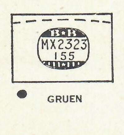 GRUEN : BOONE (AND OTHERS) - Rectangle 23.2mm x 15.5mm