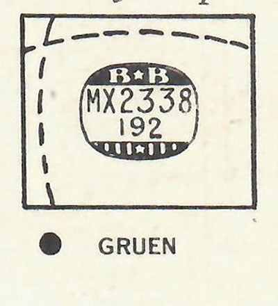 GRUEN : CURVEX-ALDERMAN (AND OTHERS) - Rectangle 23.3mm x 19.2mm