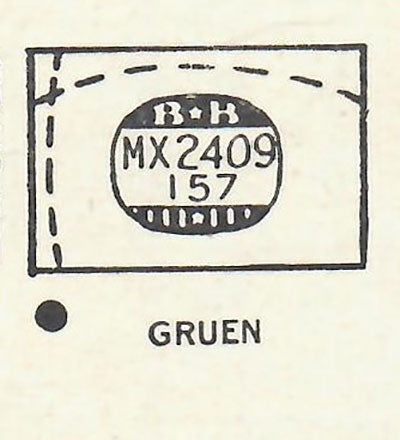 GRUEN : 330/356 & 355/356 - Rectangle 24.0mm x 15.7mm