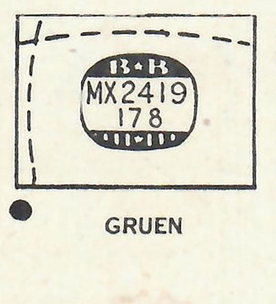GRUEN : VERITHIN-INTERNE (AND OTHERS) - Rectangle 24.1mm x 17.8mm