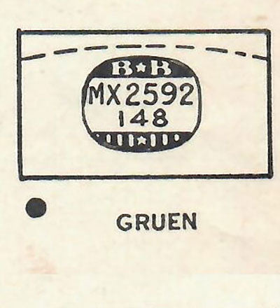 GRUEN : 311/183 (AND OTHERS) - Rectangle 25.9mm x 14.8mm