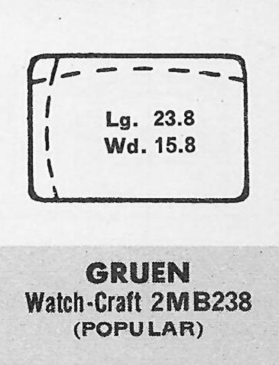 GRUEN : 401/370 - Rectangle w/Radius Corners 23.8mm x 15.8mm