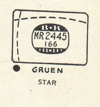 GRUEN : 405/374 - Rectangle w/Radius Corners 24.4mm x 16.6mm
