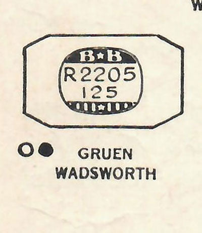 GRUEN : 153/65 & 835/65 - Rectangle w/Cut Corners 22.0mm x 12.5mm DUREX