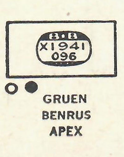 BENRUS & GRUEN - Rectangle 19.4mm x 9.6mm PLANEX