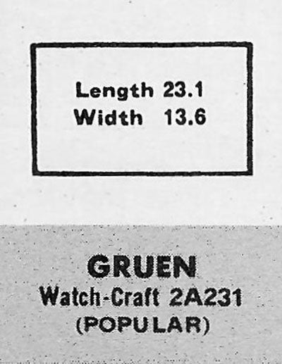 GRUEN : 703/139 (AND OTHERS) - Rectangle 23.1mm x 13.6mm