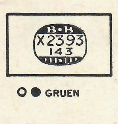 GRUEN : 703/153 - Rectangle 23.9mm x 14.3mm