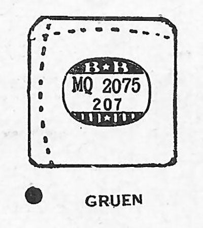 GRUEN : 753/440 - Square w/Radius Corners 20.7mm x 20.7mm