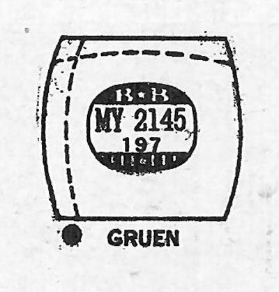 GRUEN : MULTIPLE MODELS - Tonneau 21.4mm x 19.7mm
