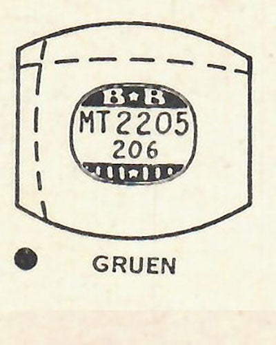 GRUEN : MULTIPLE MODELS - Tonneau 22.0mm x 20.6mm DUREX & ROCK-CRAFT