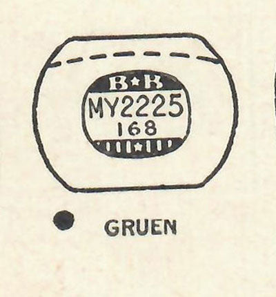 GRUEN : 401/352 - Tonneau 22.2mm x 16.8mm