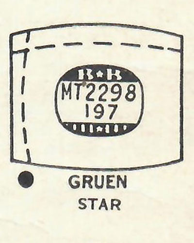 GRUEN : MULTIPLE MODELS - Tonneau 22.9mm x 19.7mm DUREX