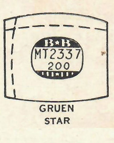 GRUEN : VERITHIN-GUARDSMAN & 405/396 - Tonneau 23.3mm x 20.0mm
