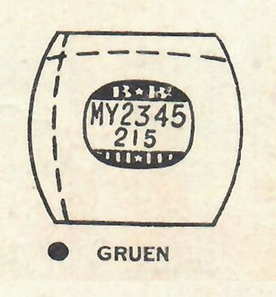 GRUEN : MULTIPLE MODELS - Tonneau 23.4mm x 21.5mm DUREX
