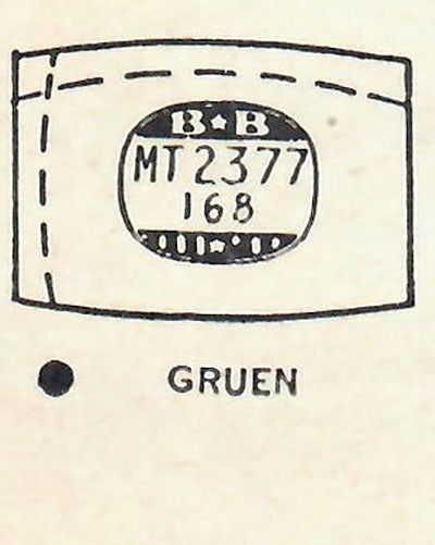 GRUEN : STUART & 411/389 - Tonneau 23.7mm x 16.8mm