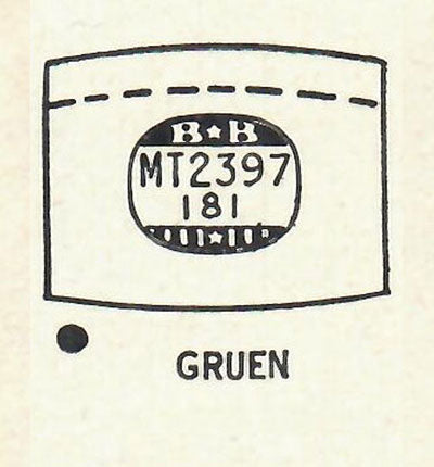 GRUEN - Tonneau 23.9mm x 18.1mm