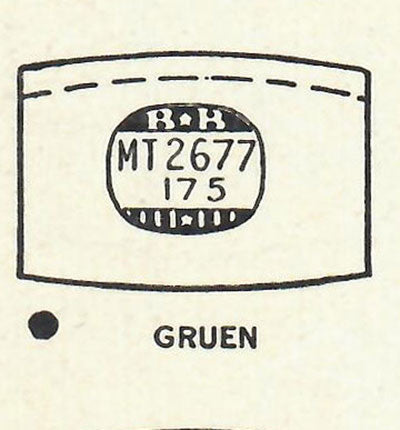 GRUEN : 400/364 - Tonneau 26.7mm x 17.5mm