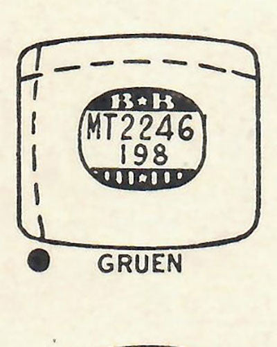 GRUEN : MULTIPLE MODELS - Tonneau w/Radius Corners 22.4mm x 19.8mm DUREX