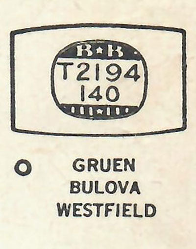 GRUEN : 835/163 & BULOVA - Tonneau 21.9mm x 14.0mm