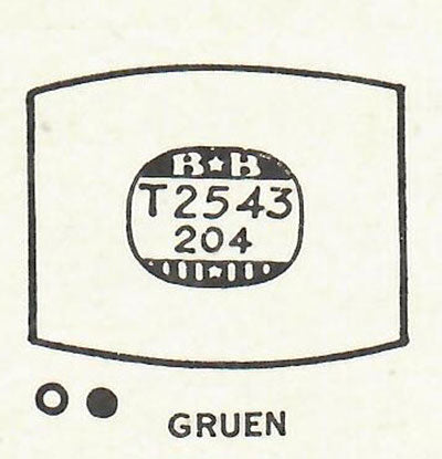GRUEN - Tonneau 25.4mm x 20.4mm DUREX