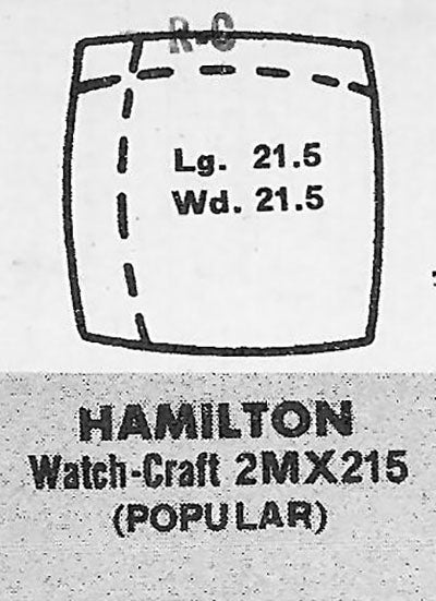 HAMILTON : NORMAN & NORMA - Cushion 21.4mm x 21.4mm