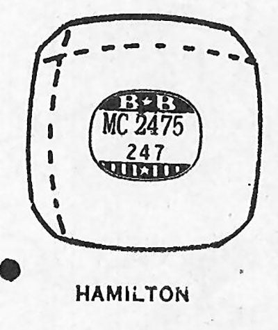 HAMILTON : BLAKE - Cushion w/Radius Corners 24.7mm x 24.7mm