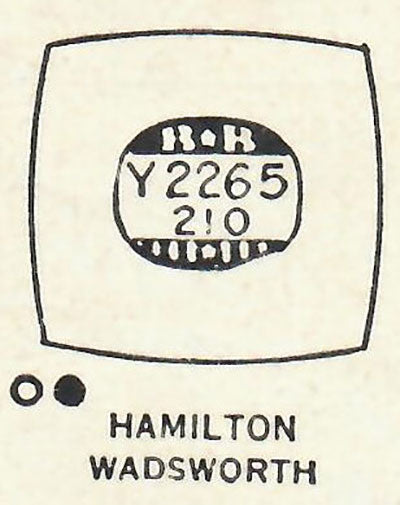 HAMILTON - Cushion 22.6mm x 21.0mm DUREX & ROCK-CRAFT
