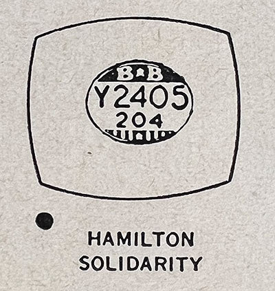 HAMILTON : LANGLEY - Cushion 24.0mm x 20.4mm